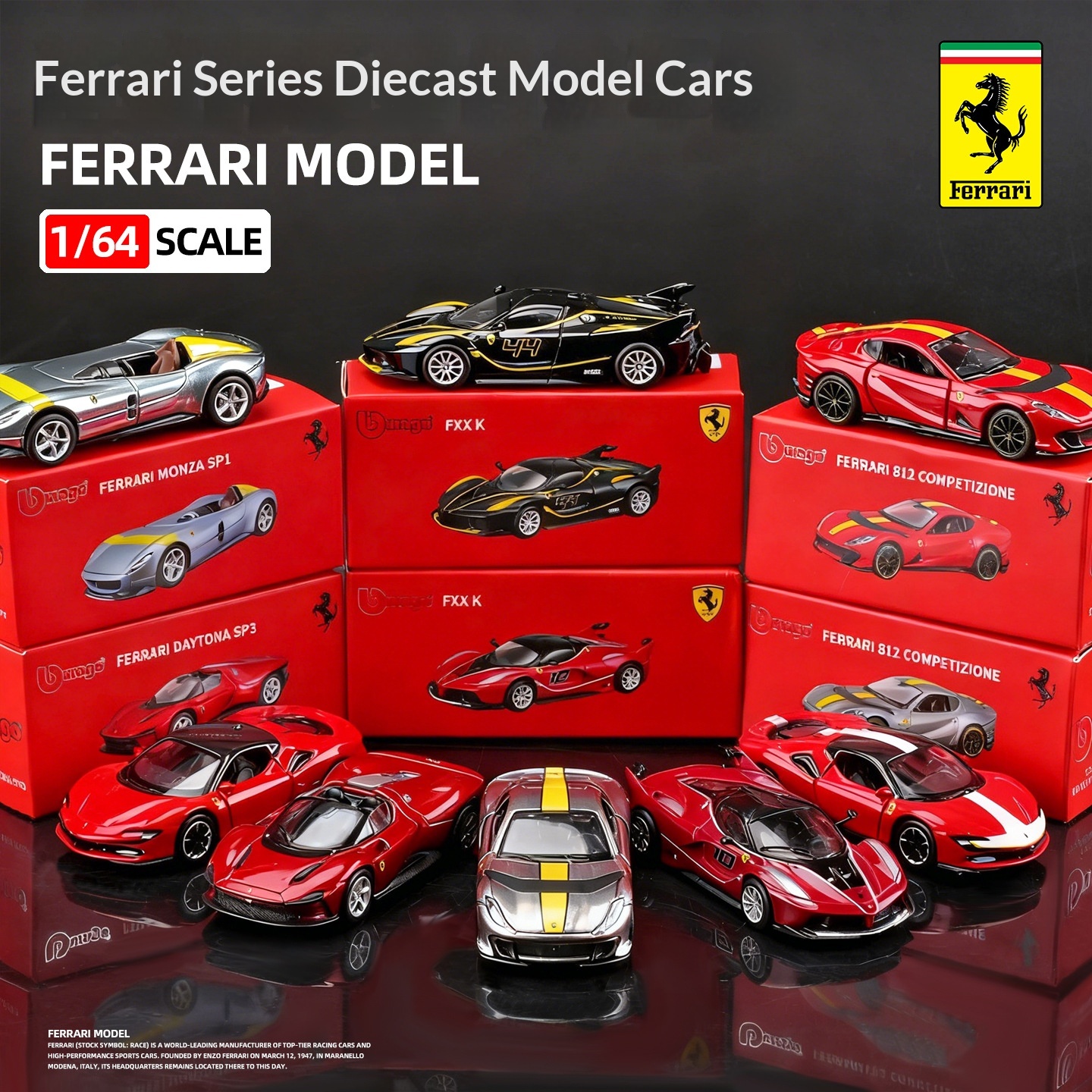 Model Kit Ferrari - Ferrari Diecast Model Car 1/64 Scale