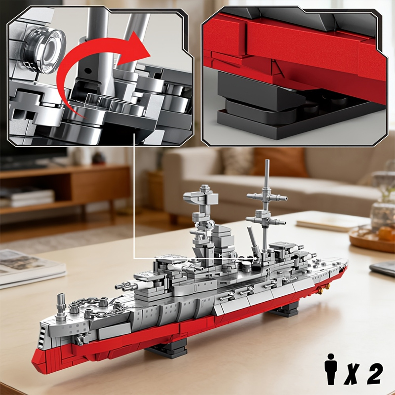 Model Kit Battleship - Military Series Revenge-class Battleship Model Building