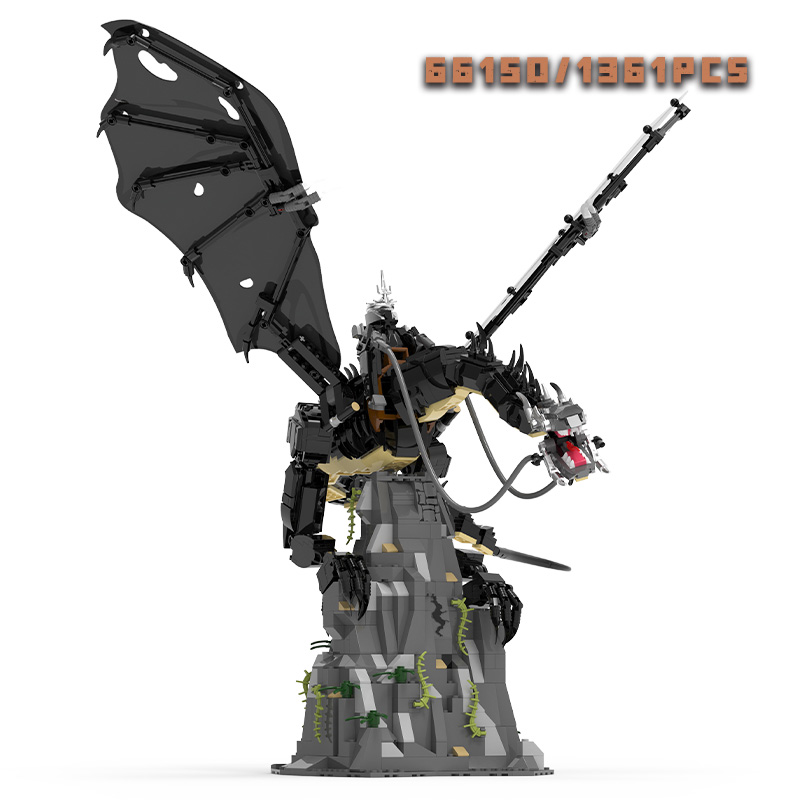 Model Kit Chemistry - 1361pcs Witch King Fell Beast Building