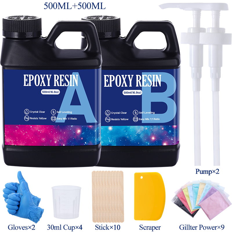 Resin Kit Cast - Fast Curing 1:1 Crystal Clear Epoxy