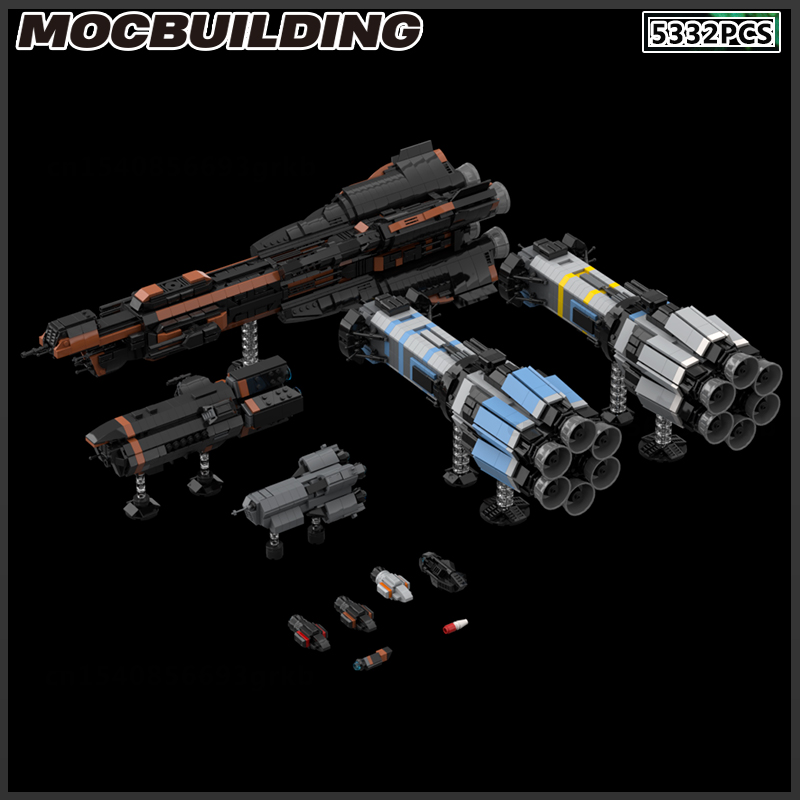 MOC Building Block Space Ship  - مراجعة Model Kit Battleship وسعره