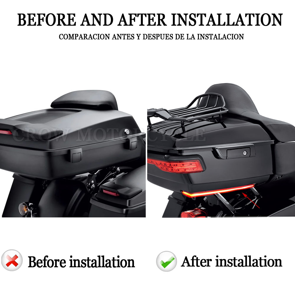 Motorcycle Red/Smoke Tour Pak  - مراجعة Panel Line Marker وسعره