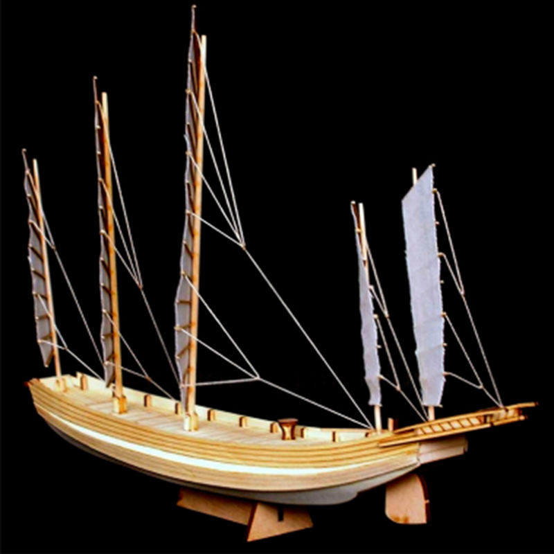 1pcs Chinese sand boat wooden  - مراجعة Model Kit Entry Grade وسعره