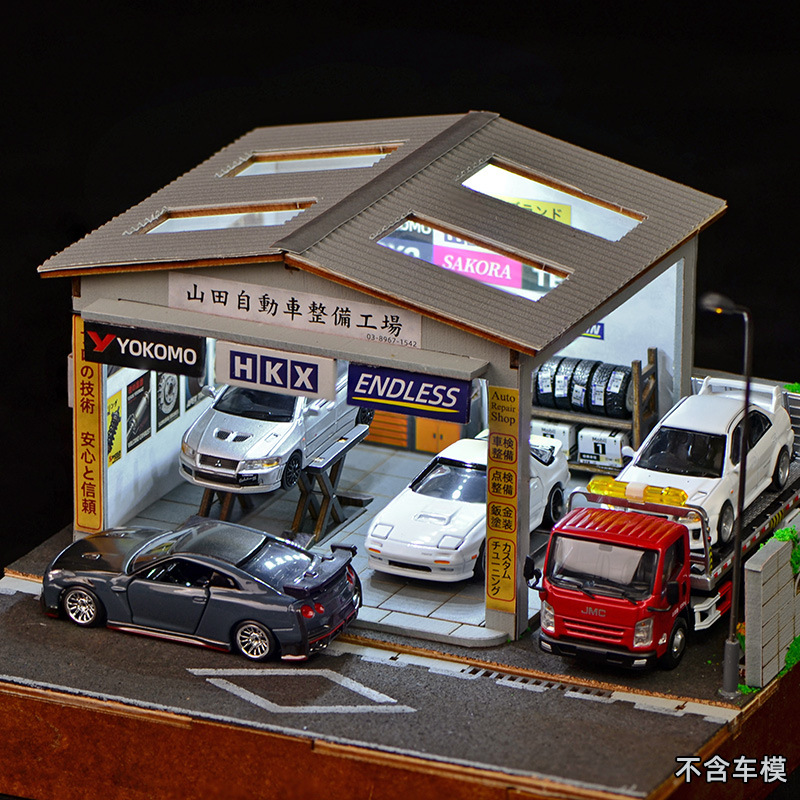 1:64 Scale DIY Auto Repair Sho - مراجعة Model Kit Toy وسعره