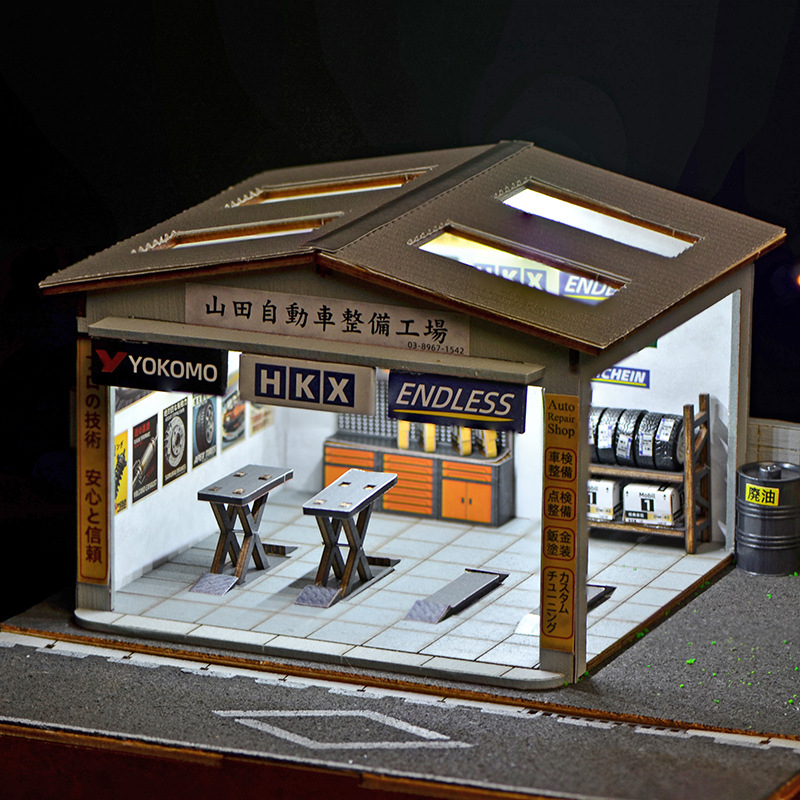1:64 Scale DIY Auto Repair Sho - مراجعة Model Kit Toy وسعره