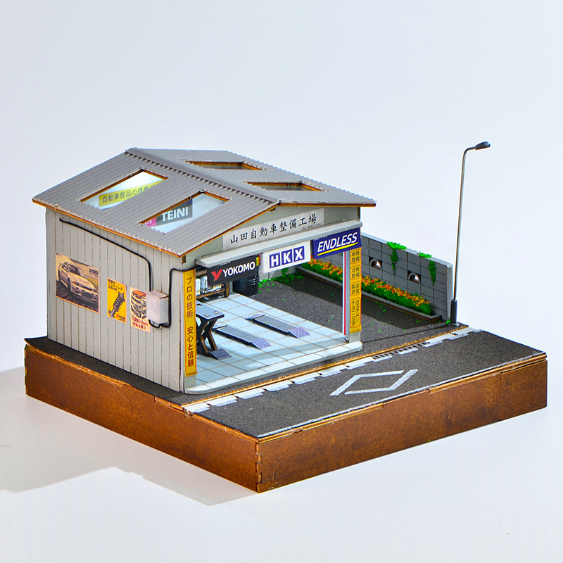 1:64 Scale DIY Auto Repair Sho - مراجعة Model Kit Toy وسعره