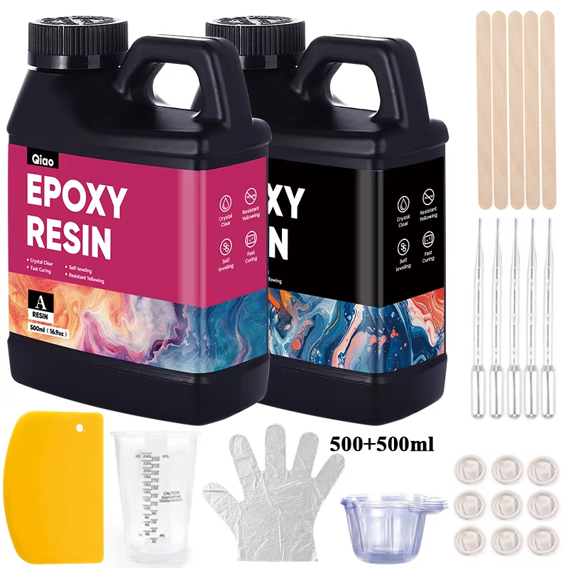 500ml 1000ml Easy Mixing Epoxy - مراجعة Resin Kit Cast وسعره