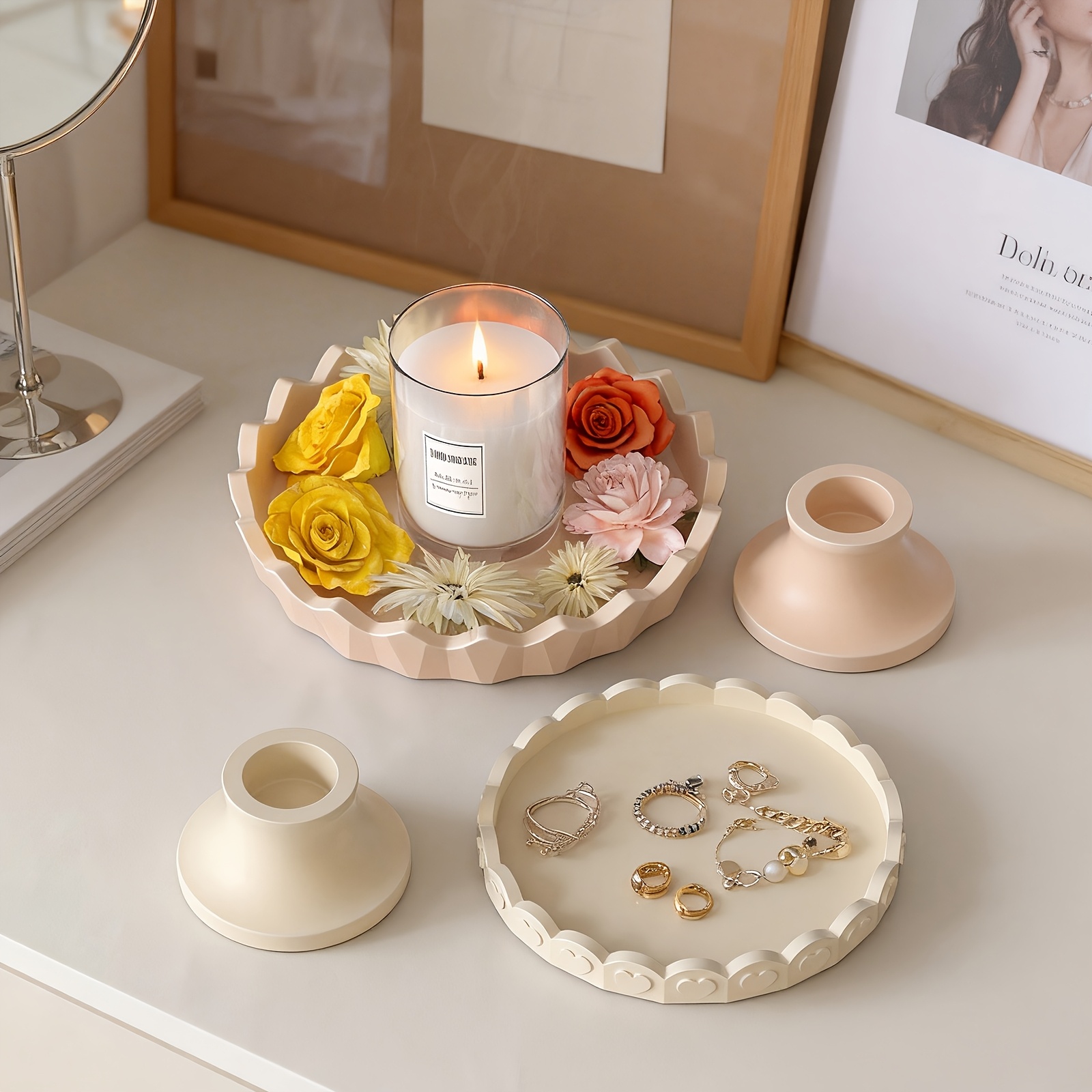 2pcs Silicone Tray Mold Set, R - مراجعة Resin Kit Cast وسعره