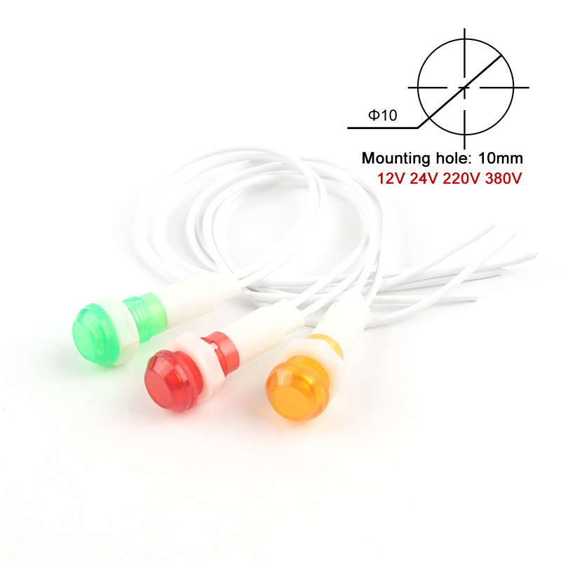 5Pcs Mounting Neon Indicator S - مراجعة Panel Line Marker وسعره