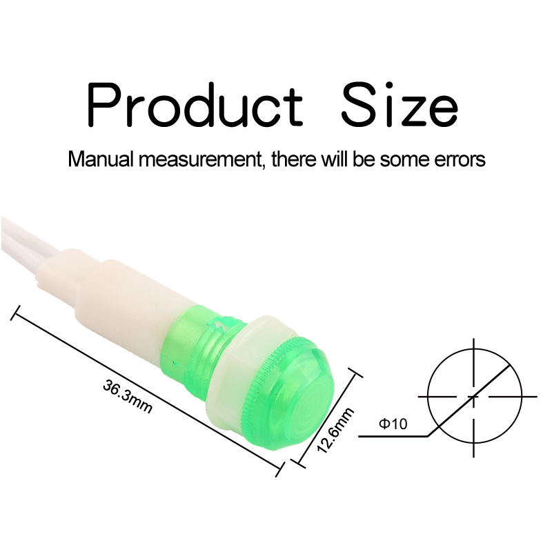 5Pcs Mounting Neon Indicator S - مراجعة Panel Line Marker وسعره