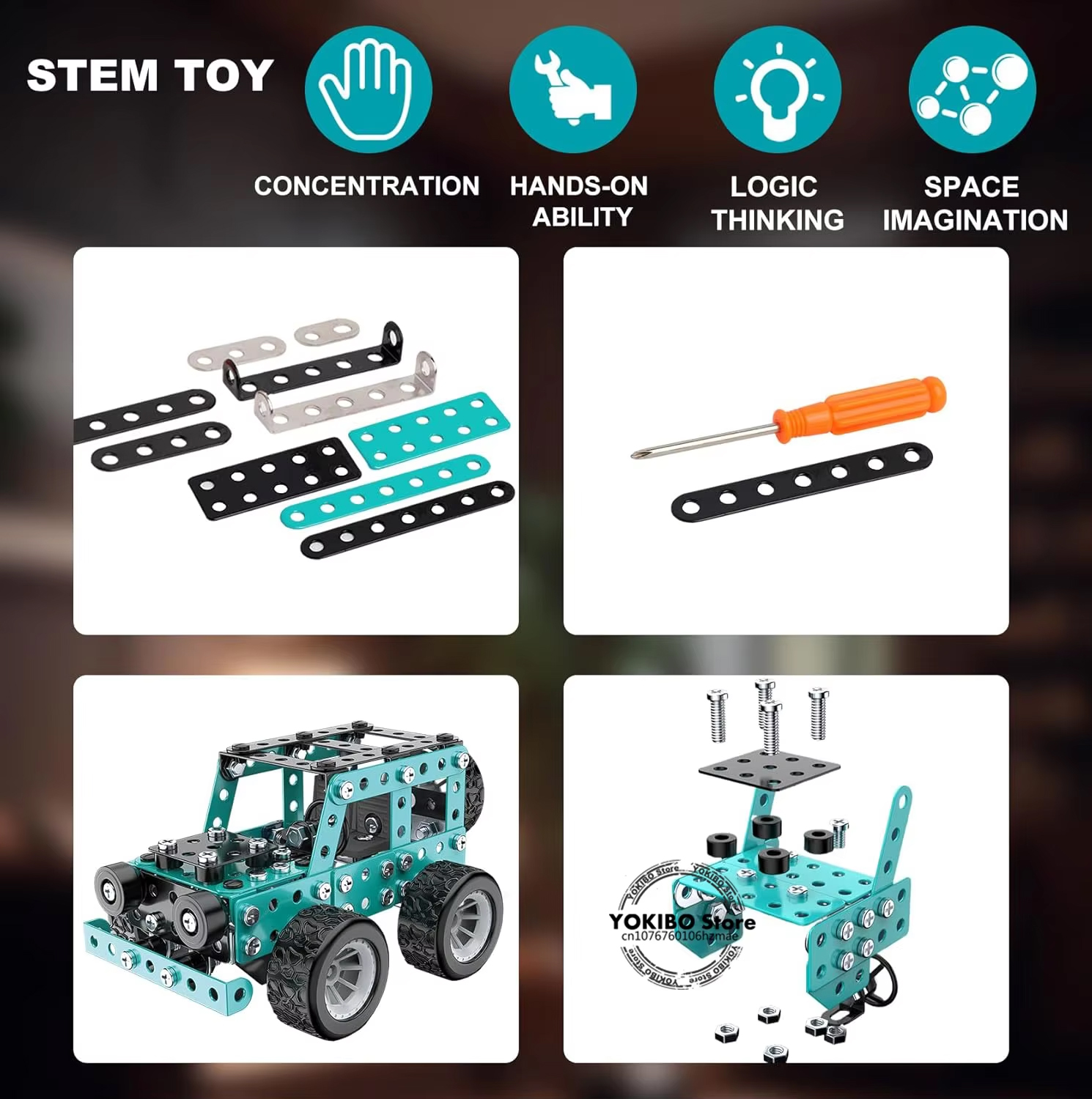 Building Toys Model Truck Set  - مراجعة Model Kit Chemistry وسعره