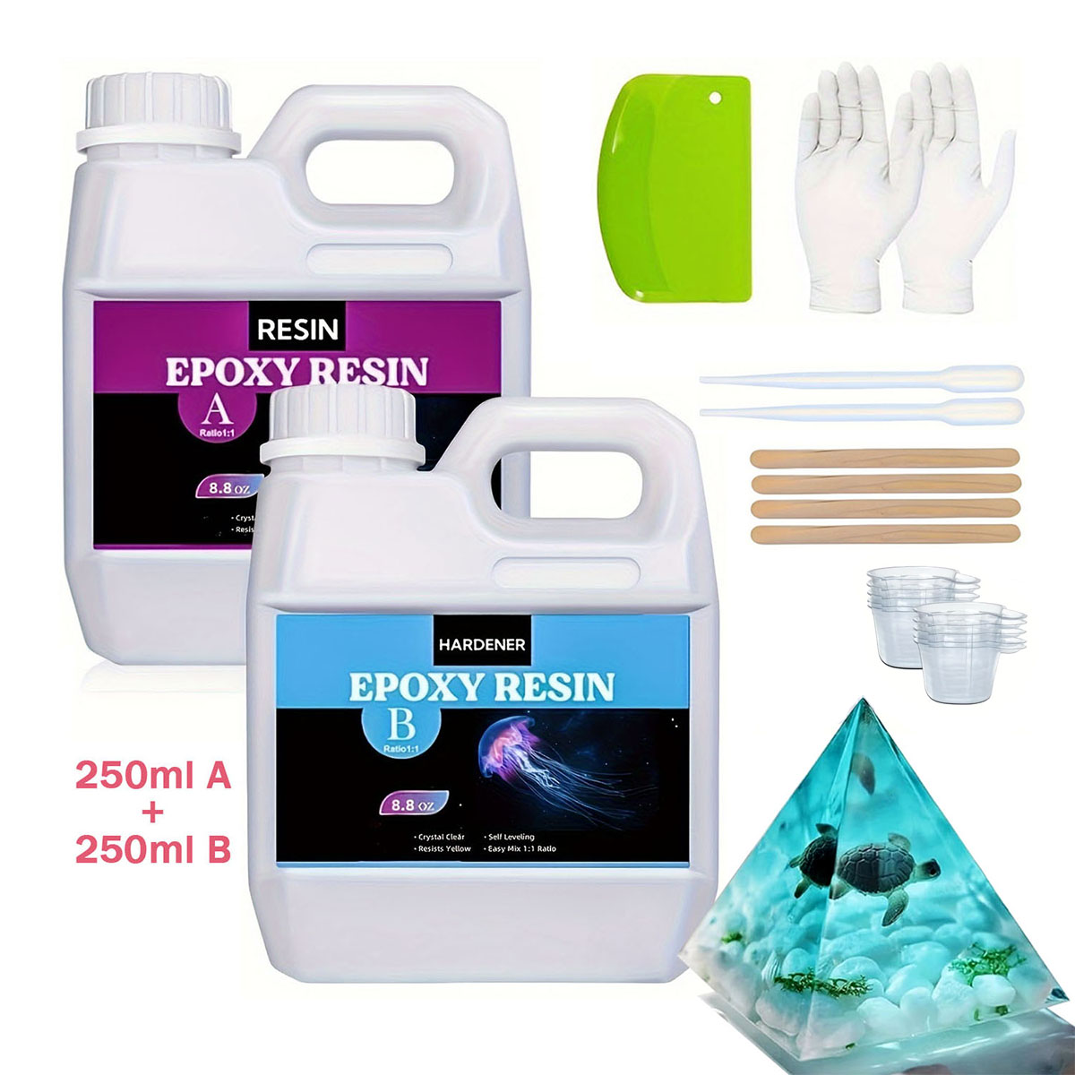 125ml/250ml Crystal Clear Cast - مراجعة Resin Kit Cast وسعره