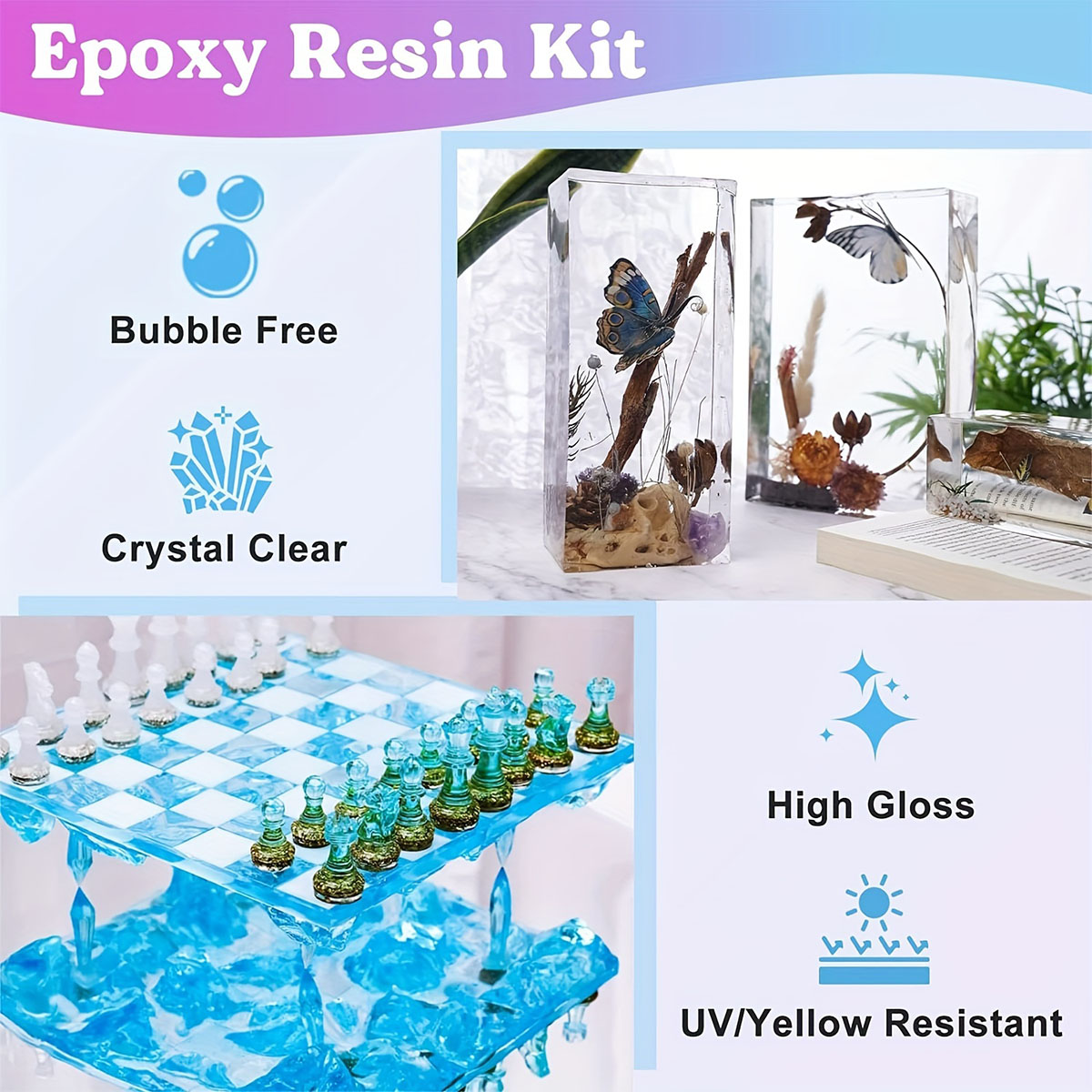 125ml/250ml Crystal Clear Cast - مراجعة Resin Kit Cast وسعره
