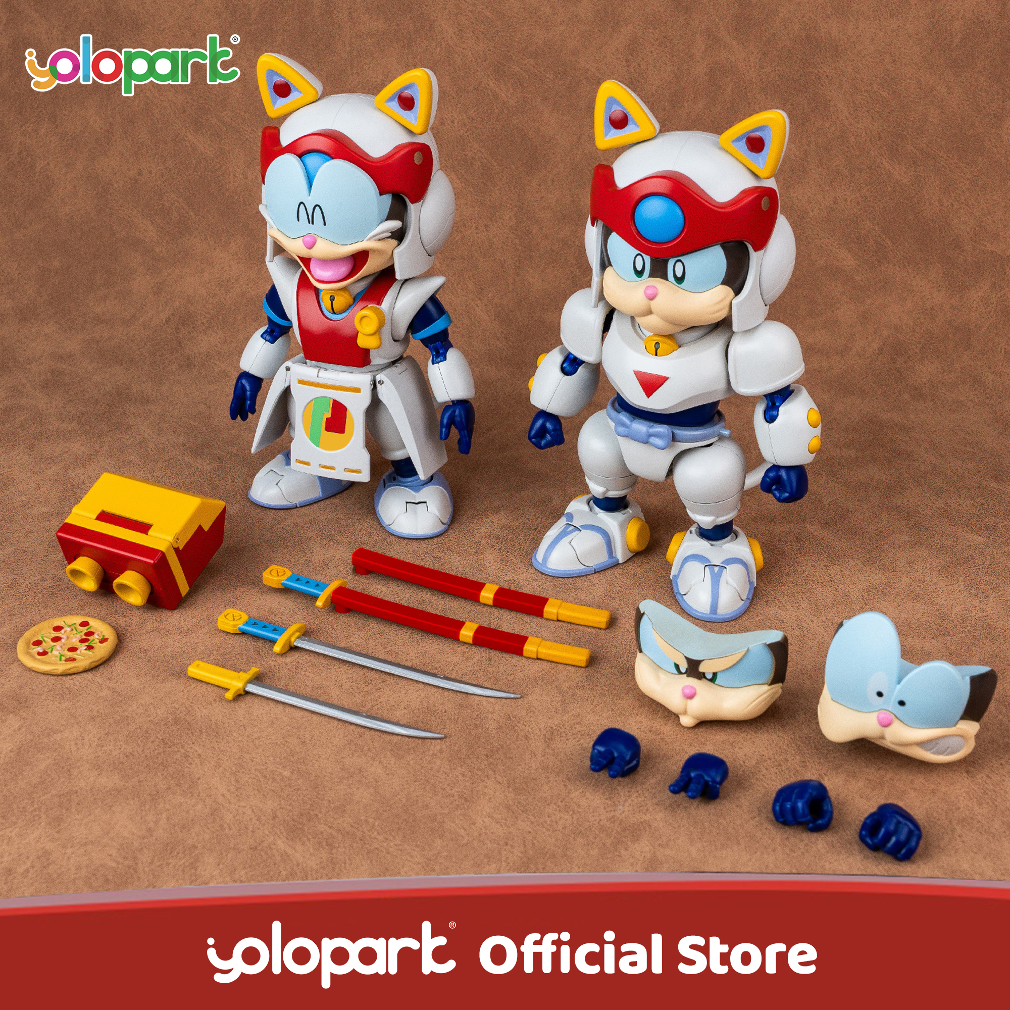 YOLOPARK 13.3cm Samurai Pizza  - مراجعة Model Kit Yolopark وسعره