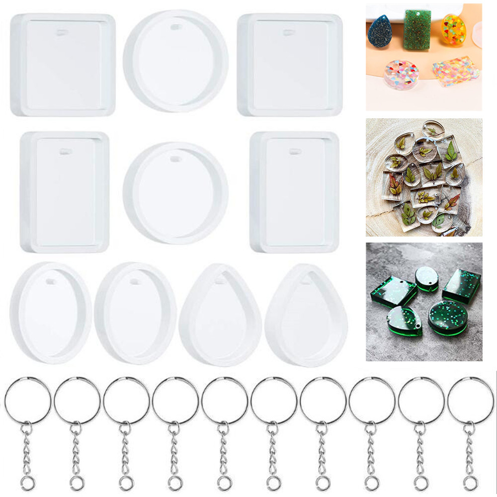 20Pcs/Set DIY Keychain Pendant - مراجعة Resin Kit Cast وسعره