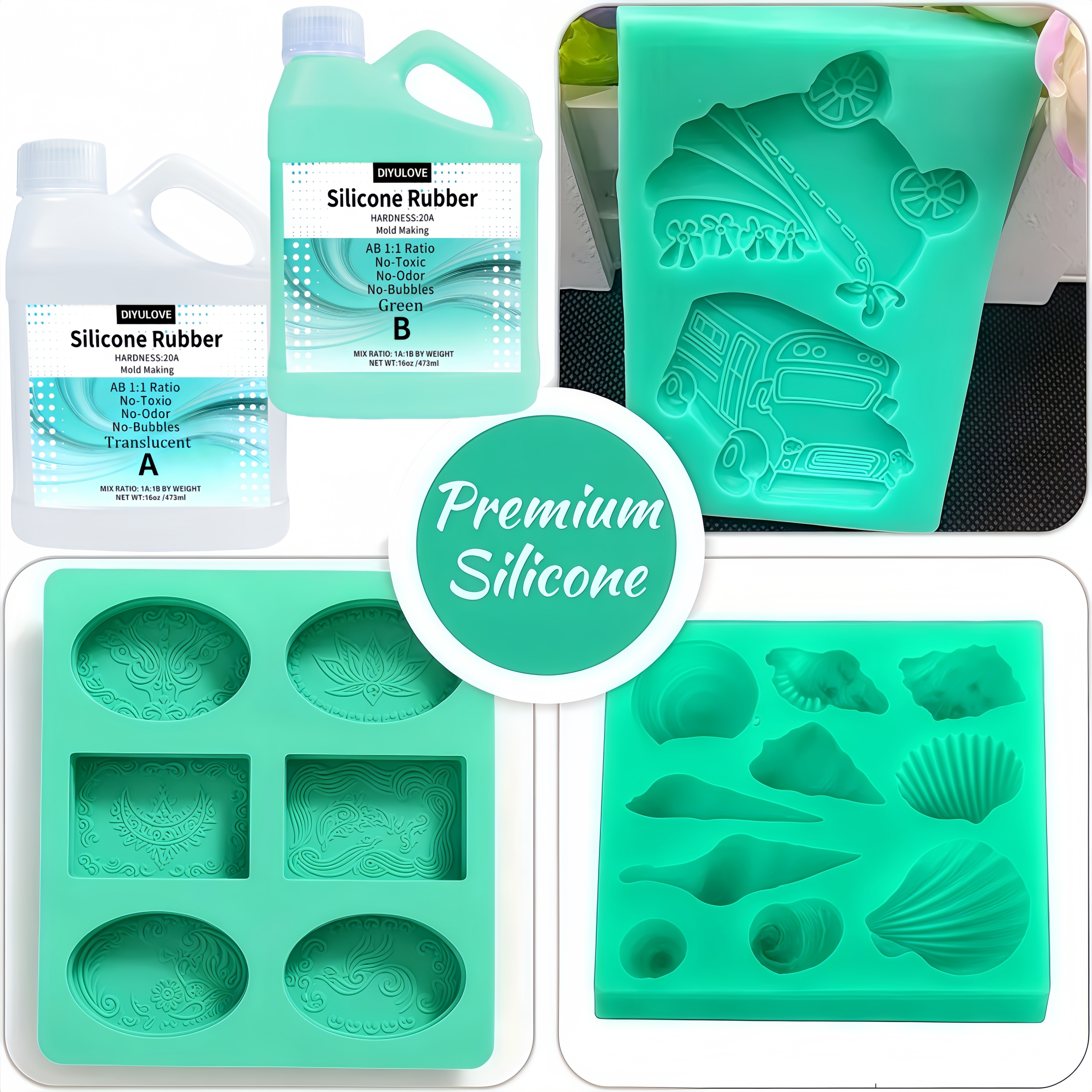 Super Elastic 15A Liquid Silic - مراجعة Resin Kit Cast وسعره