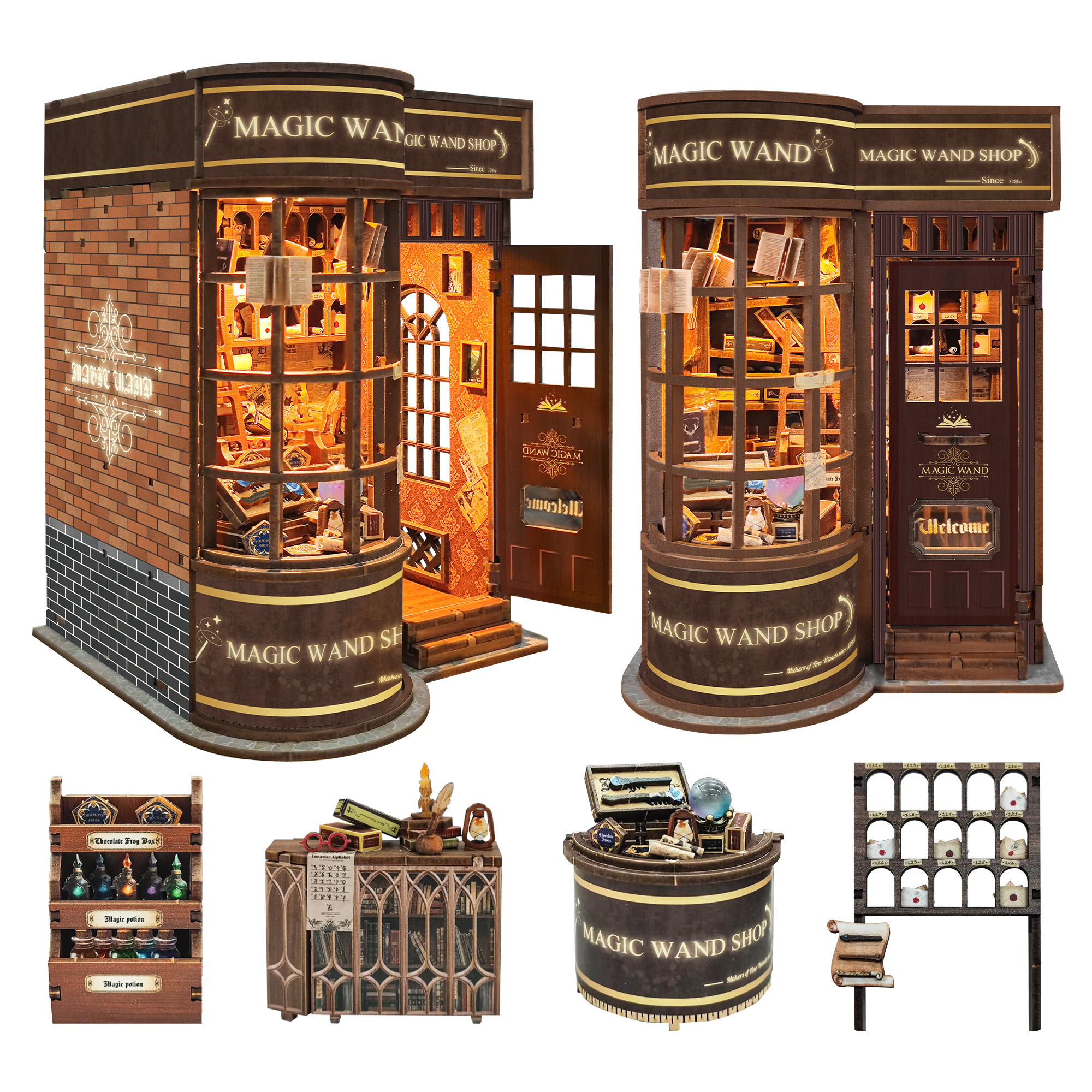 DIY Wooden Magic Wand Miniatur - مراجعة Model Kit Harry Potter وسعره