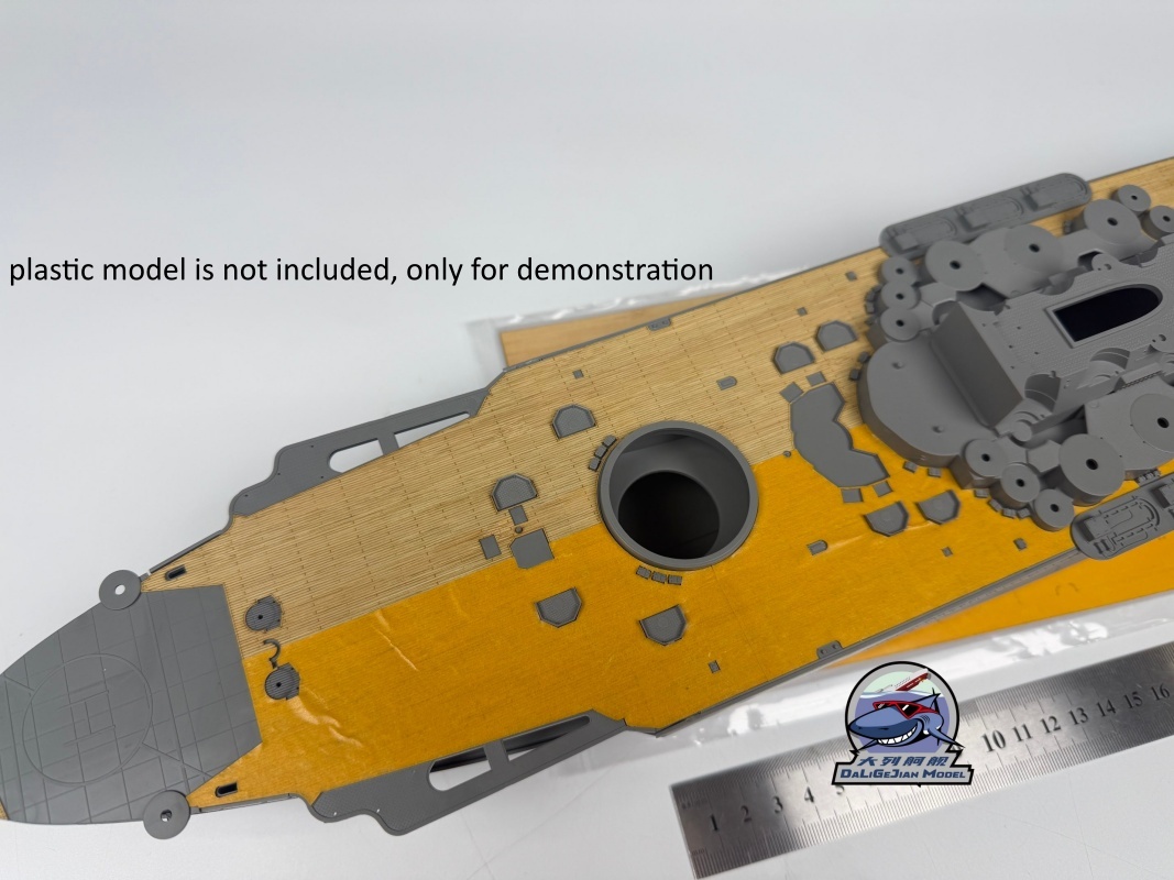 1/350 Scale Wooden Deck Maskin - مراجعة Model Kit Battleship وسعره