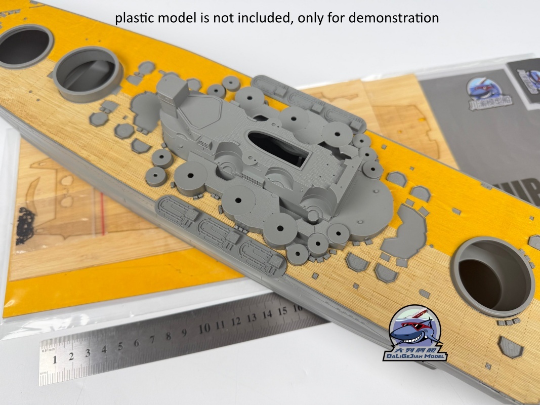 1/350 Scale Wooden Deck Maskin - مراجعة Model Kit Battleship وسعره