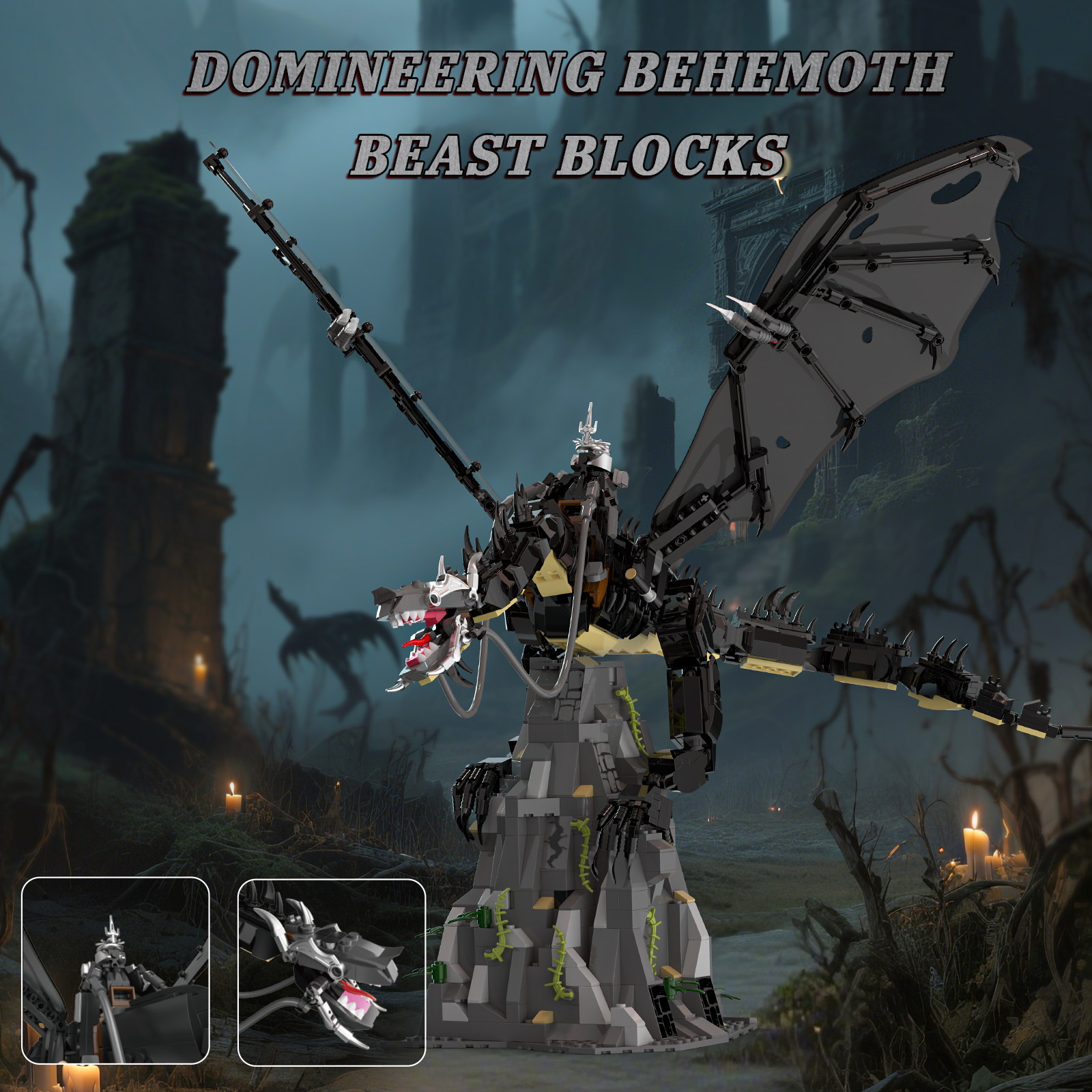 1361pcs Witch King Fell Beast  - مراجعة Model Kit Chemistry وسعره