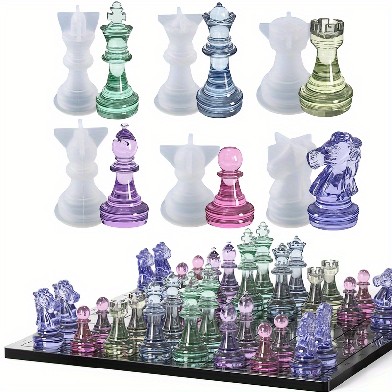 23pcs Chess Set with Silicone  - مراجعة Resin Kit Cast وسعره