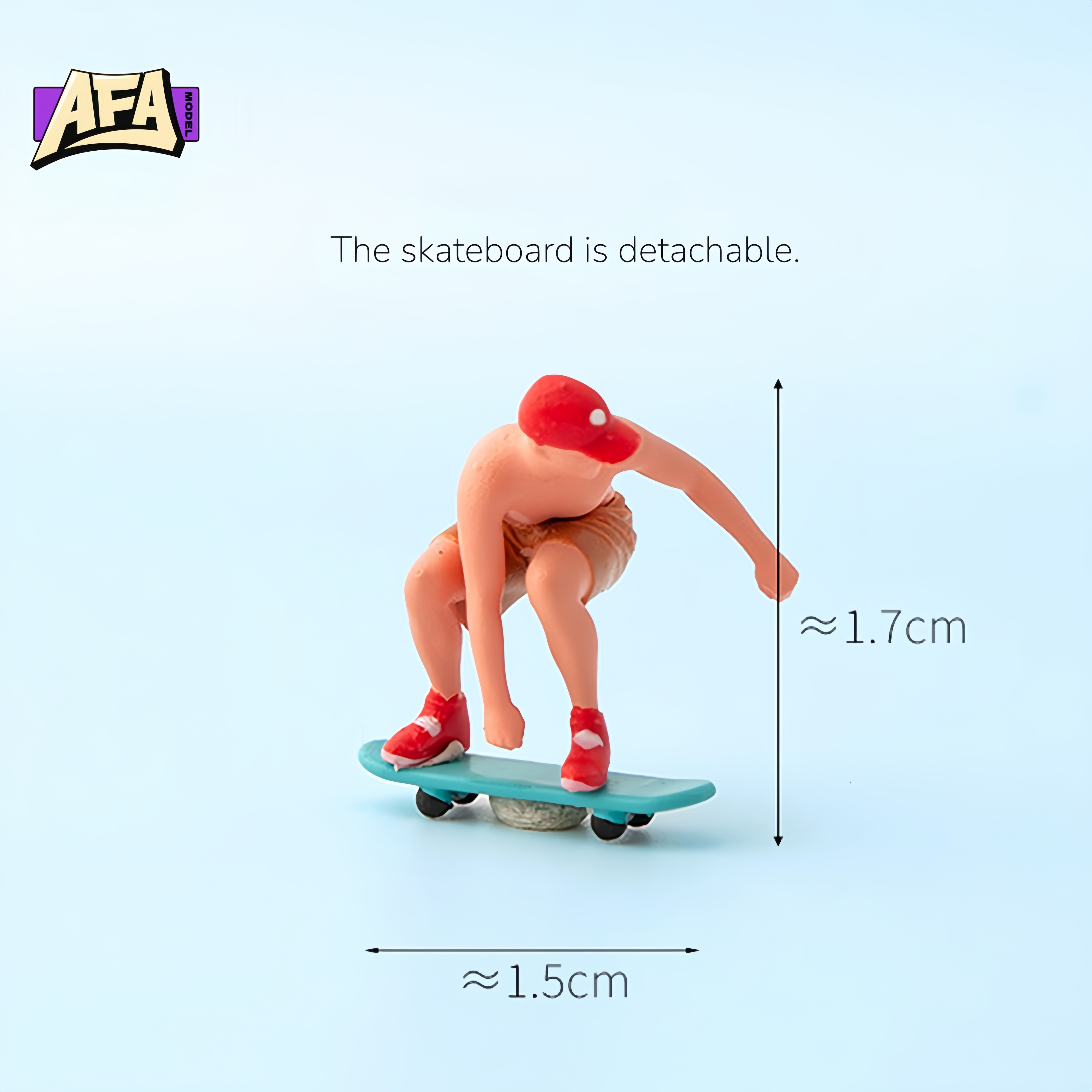 1 64 resin diorama skate Minia - مراجعة Model Kit Toy وسعره