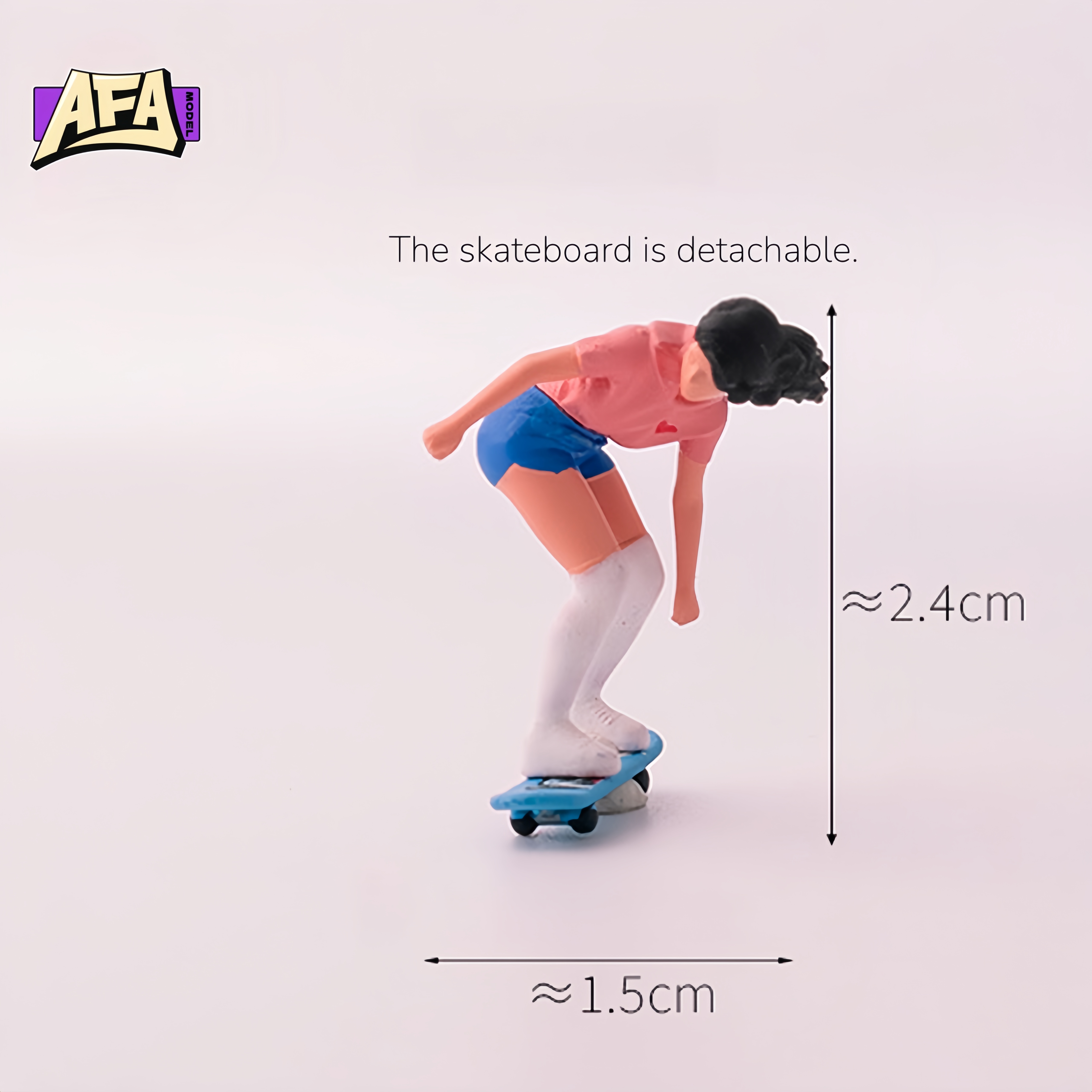 1 64 resin diorama skate Minia - مراجعة Model Kit Toy وسعره