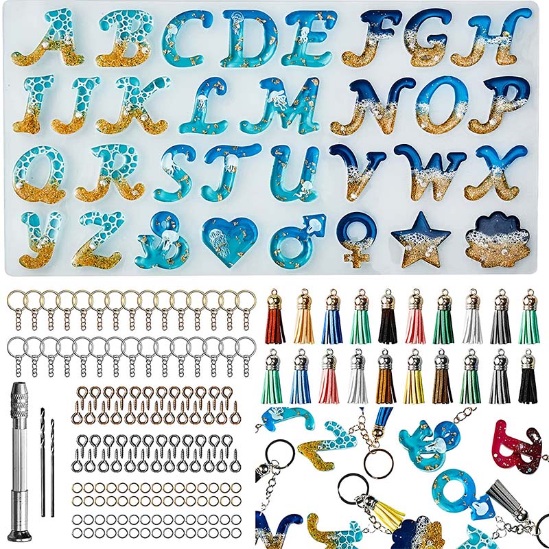 Alphabet Silicone Mold for Epo - مراجعة Resin Kit Cast وسعره