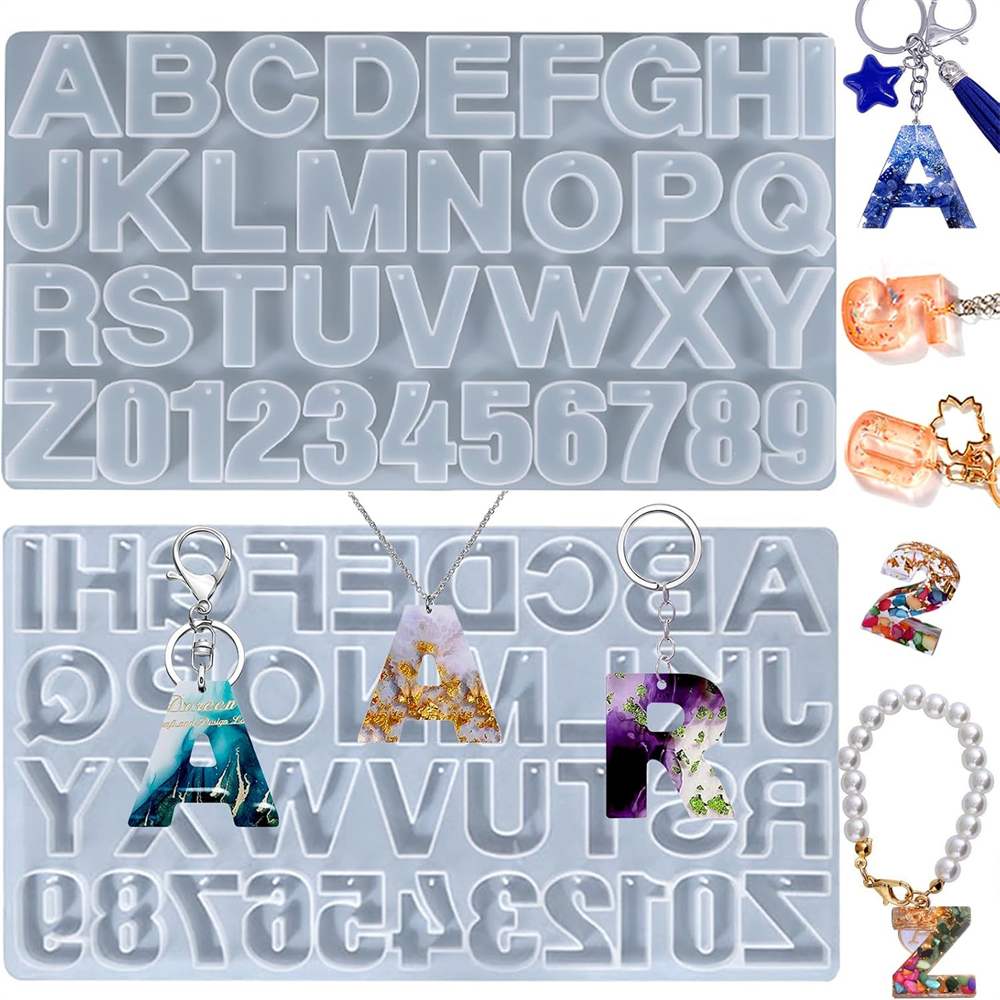 Alphabet Silicone Mold for Epo - مراجعة Resin Kit Cast وسعره