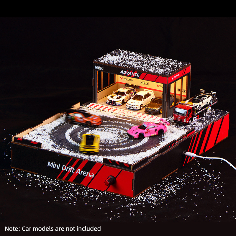 1:64 Scale DIY Drift Track Dio - مراجعة Model Kit Toy وسعره