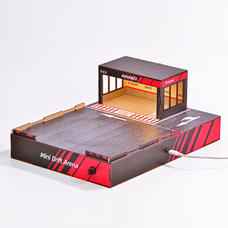 1:64 Scale DIY Drift Track Dio - مراجعة Model Kit Toy وسعره