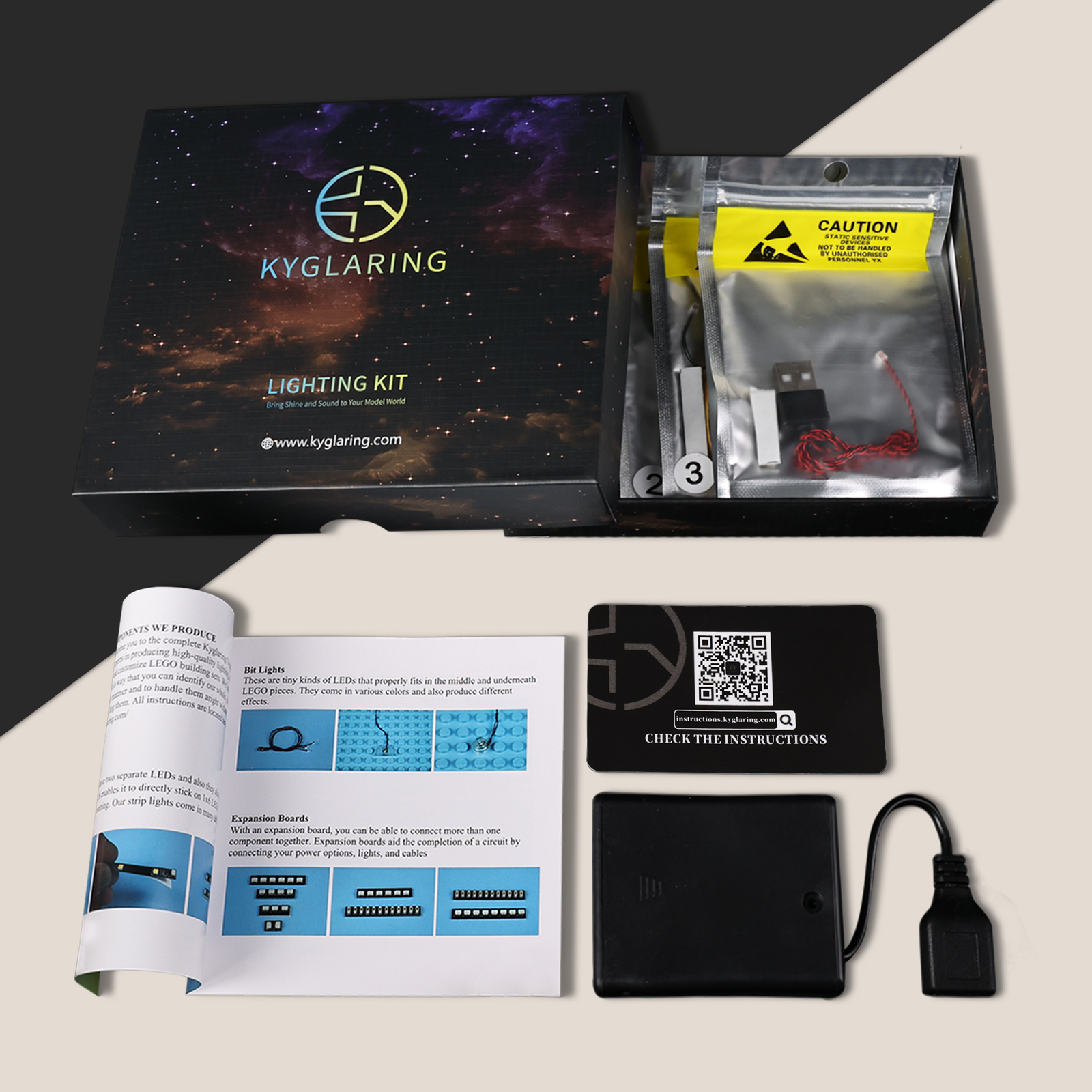 Kyglaring LED Light Kit suitab - مراجعة Model Kit Ferrari وسعره