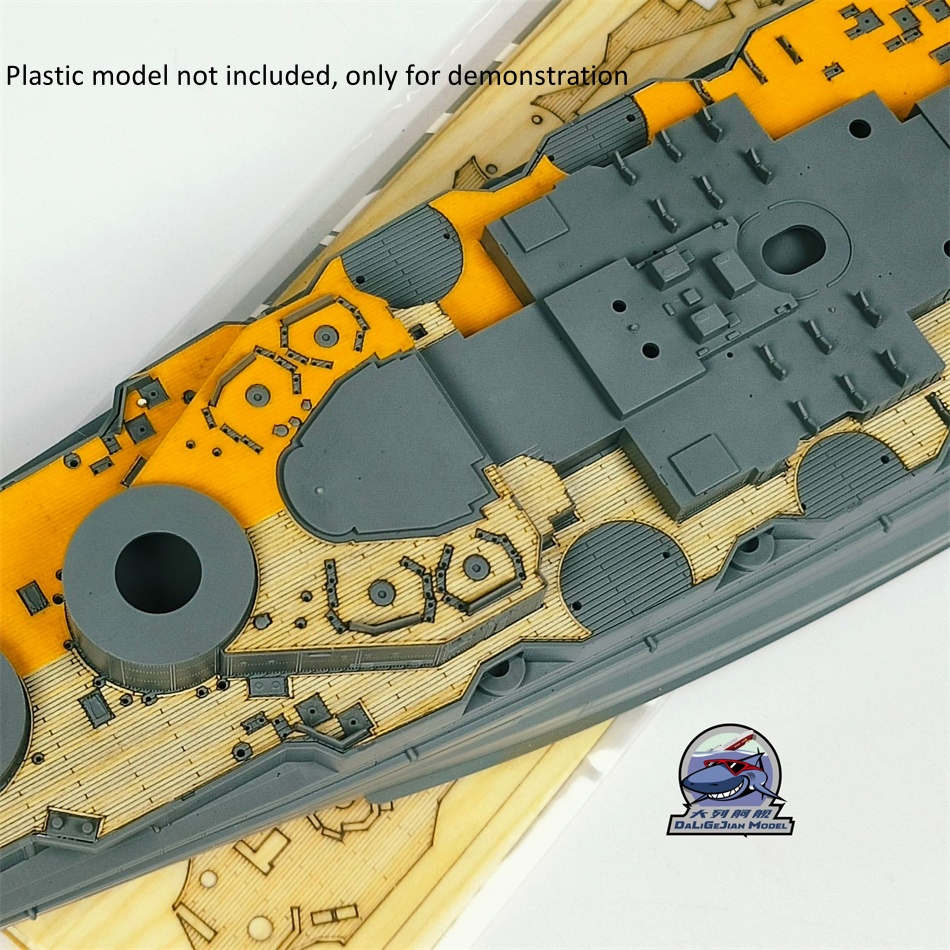1/350 Scale Wooden Deck Maskin - مراجعة Model Kit Battleship وسعره