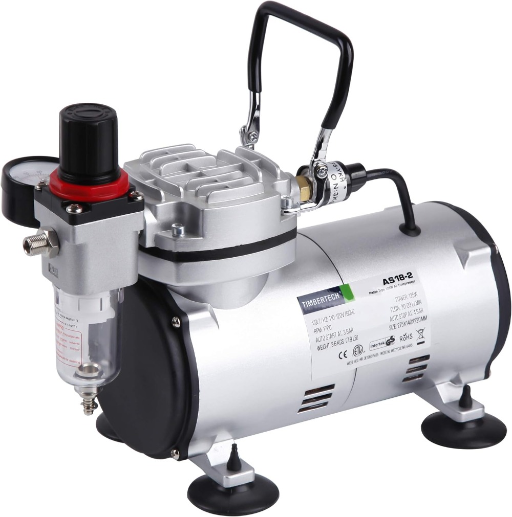 Airbrush Kit with Compressor A - مراجعة Model Kit Hobby وسعره