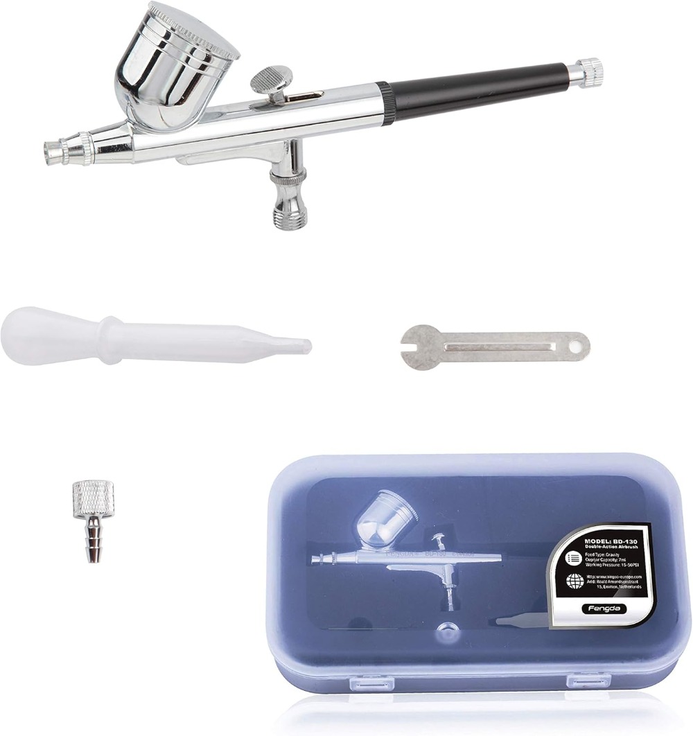 Airbrush Kit with Compressor A - مراجعة Model Kit Hobby وسعره