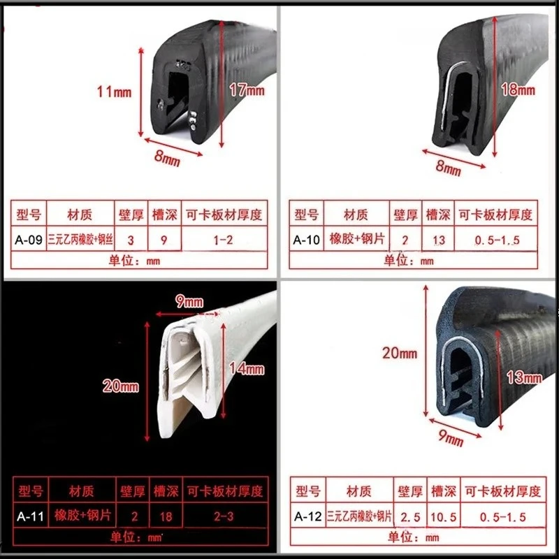 h/F/U Shape Sealing Strip EPDM - مراجعة Panel Line Marker وسعره
