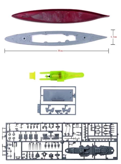 30CM Trumpeter Assemble Model  - مراجعة Model Kit Battleship وسعره