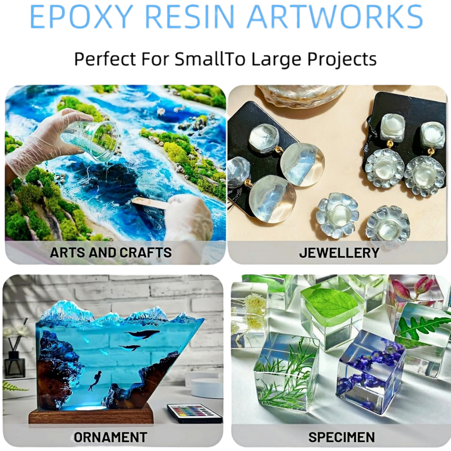 16.9oz Clear Epoxy Resin Kit C - مراجعة Resin Kit Cast وسعره