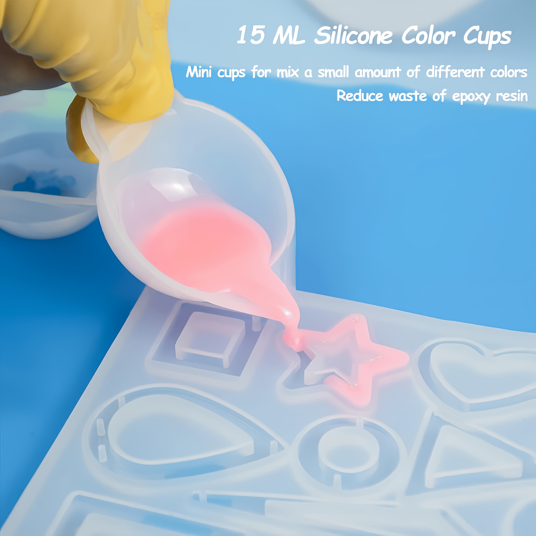 21pcs/Set Silicone Resin Casti - مراجعة Resin Kit Cast وسعره