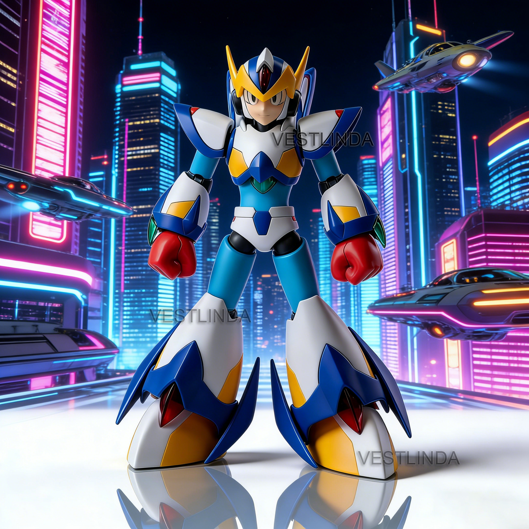 KP701 Rockman X Falcon Action  - مراجعة Model Kit Toy وسعره