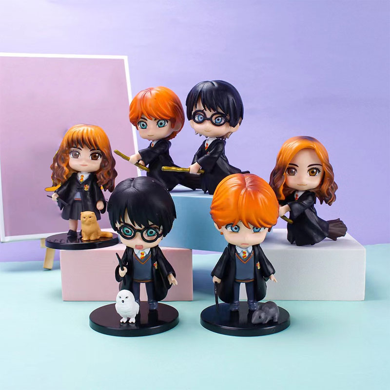 2026 NEW HOT 6pcs/set Anime Fi - مراجعة Model Kit Harry Potter وسعره