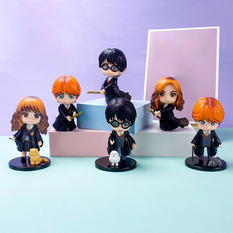 2026 NEW HOT 6pcs/set Anime Fi - مراجعة Model Kit Harry Potter وسعره