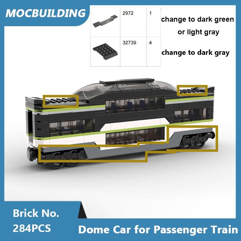 MOC Building Blocks Dome Car f - مراجعة Model Kit Train وسعره