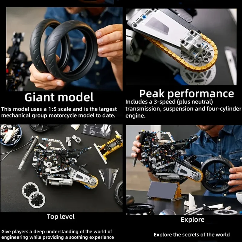 New 1920pcs Car Toy Motorcycle - مراجعة Model Kit Chemistry وسعره