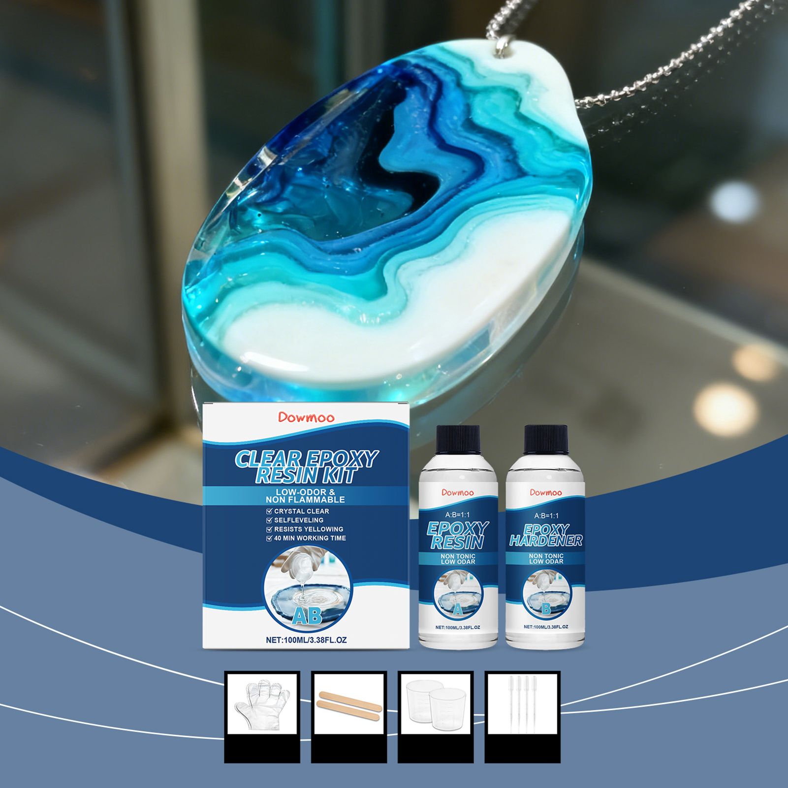 DIY Crystals Clear Epoxys Resi - مراجعة Resin Kit Cast وسعره