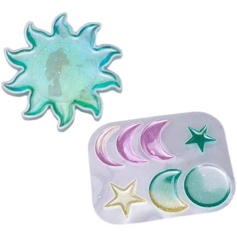 Top Quality 1Pc Sun Moon Star  - مراجعة Resin Kit Cast وسعره