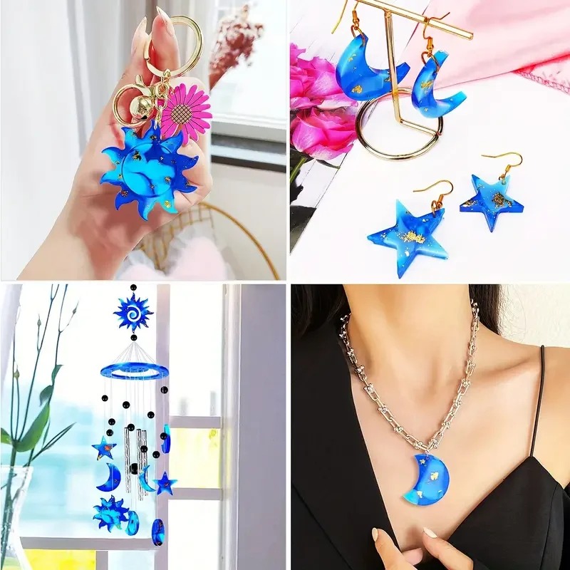 Top Quality 1Pc Sun Moon Star  - مراجعة Resin Kit Cast وسعره
