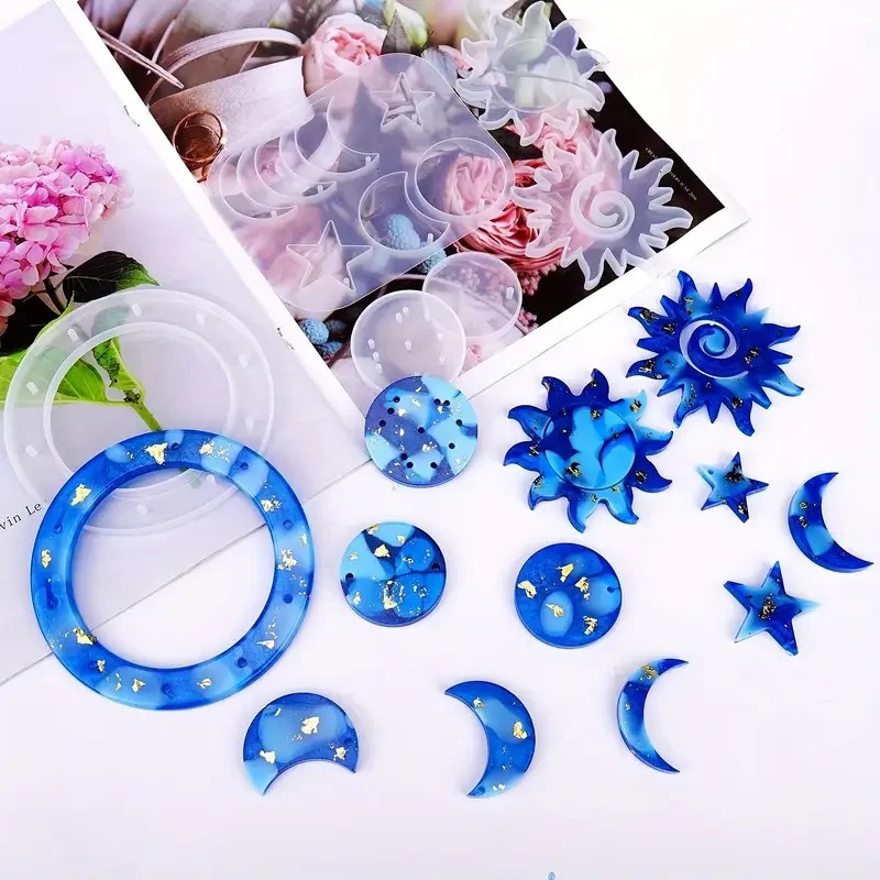 Top Quality 1Pc Sun Moon Star  - مراجعة Resin Kit Cast وسعره