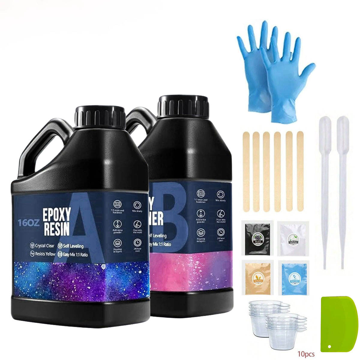 1000ml Crystal Clear Epoxy Res - مراجعة Resin Kit Cast وسعره