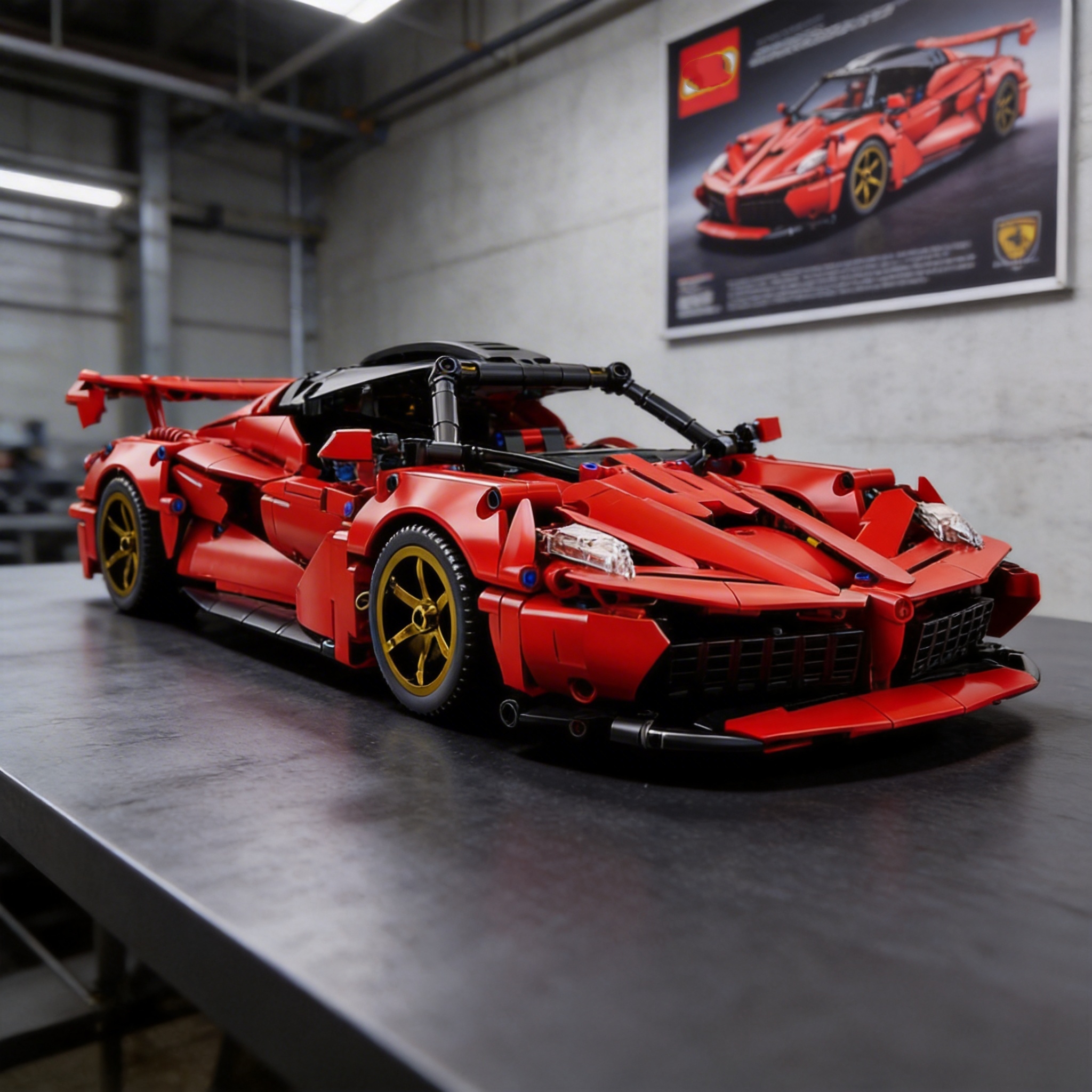 1000+pcs MOC Technical Compati - مراجعة Model Kit Ferrari وسعره